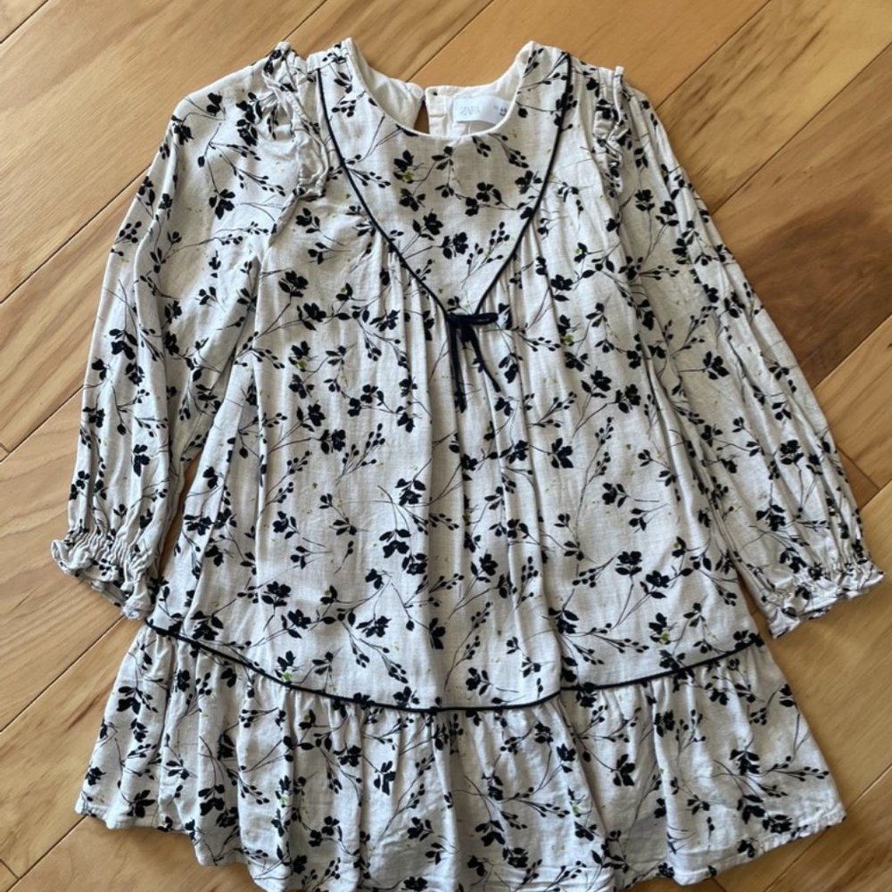 Zara Girl's Long Sleeve Dress
